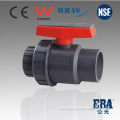 PVC Single Union Ball Valve with Socket or Thread BSPT NPT